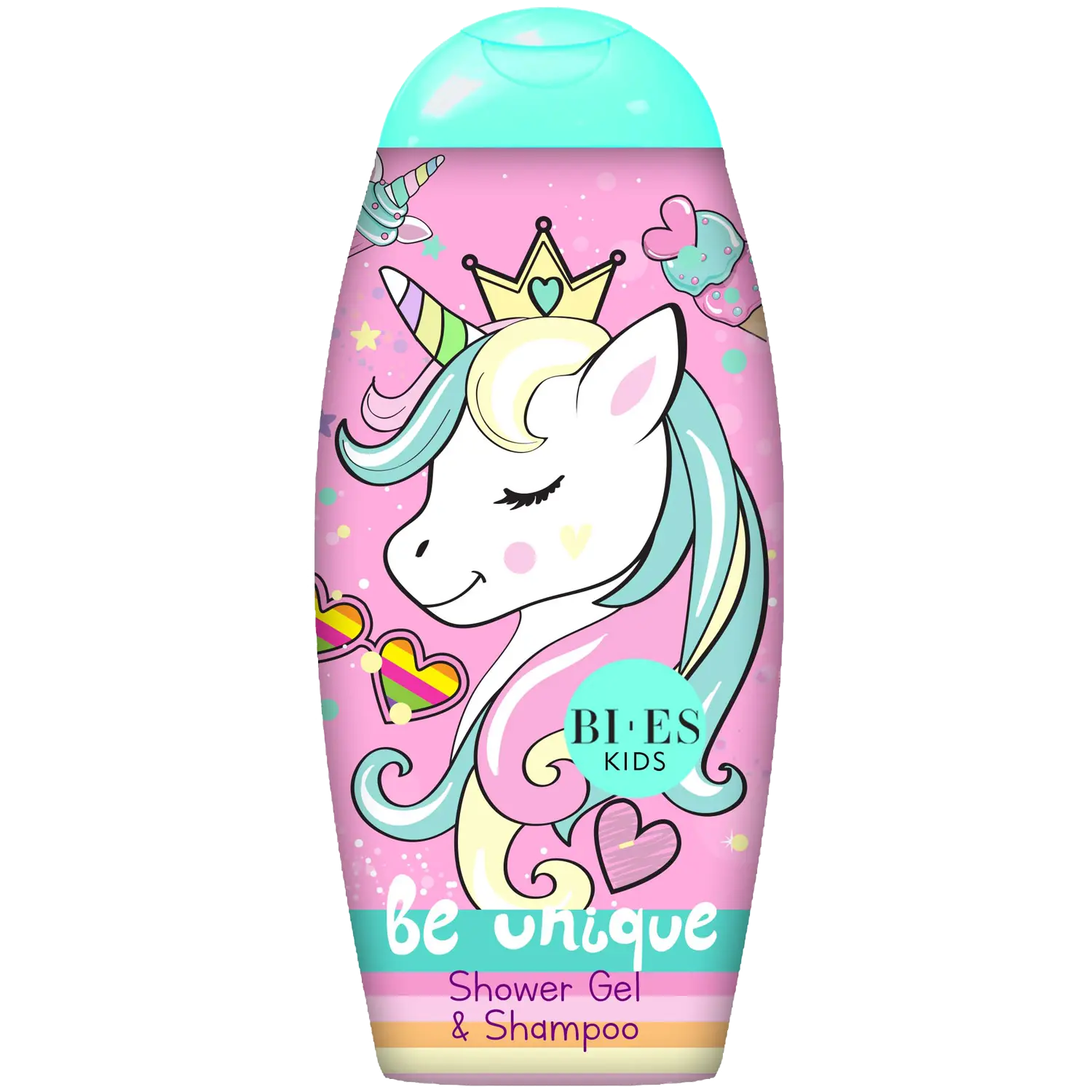 

Unicorn Be Unique гель для душа и шампунь для волос 2в1 для детей, 250 мл