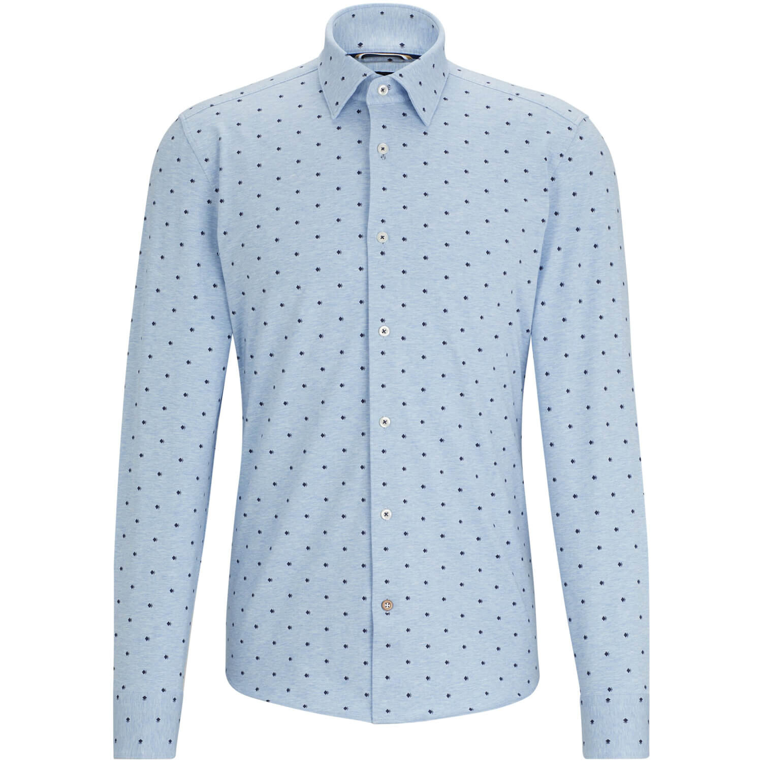 

Рубашка Boss Slim-Fit In Printed Stretch Cotton, светло-синий