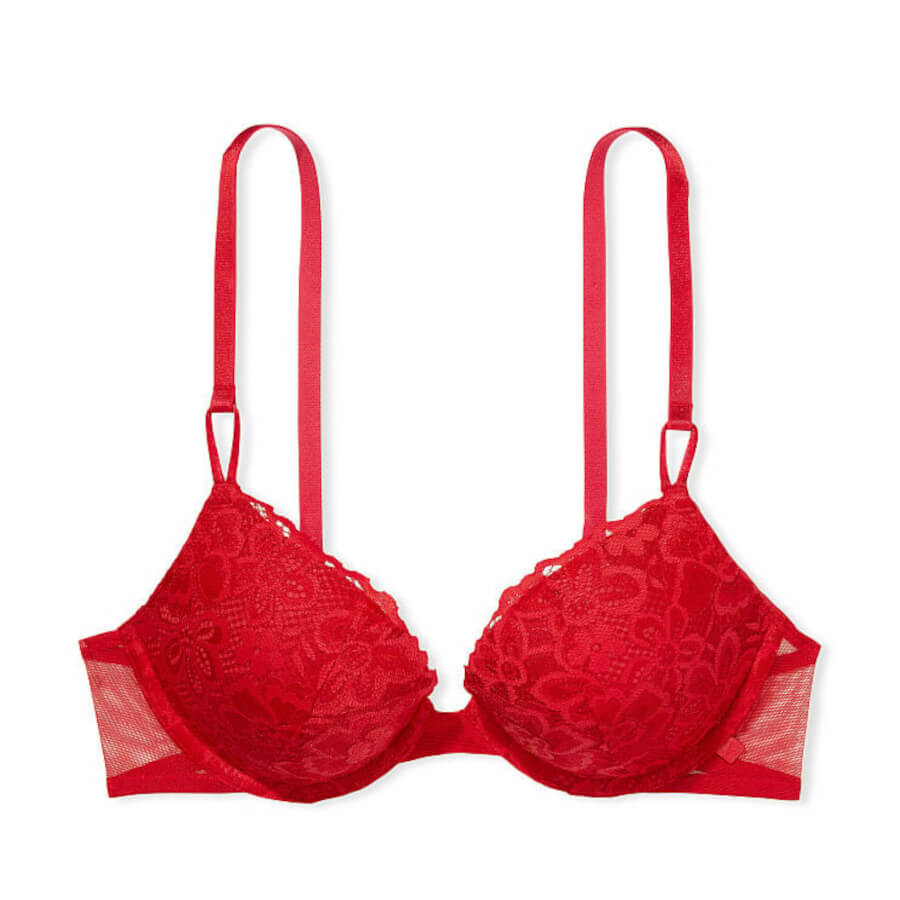

Бюстгальтер на косточках Victoria's Secret Sexy Tee Lacie Push-Up, красный