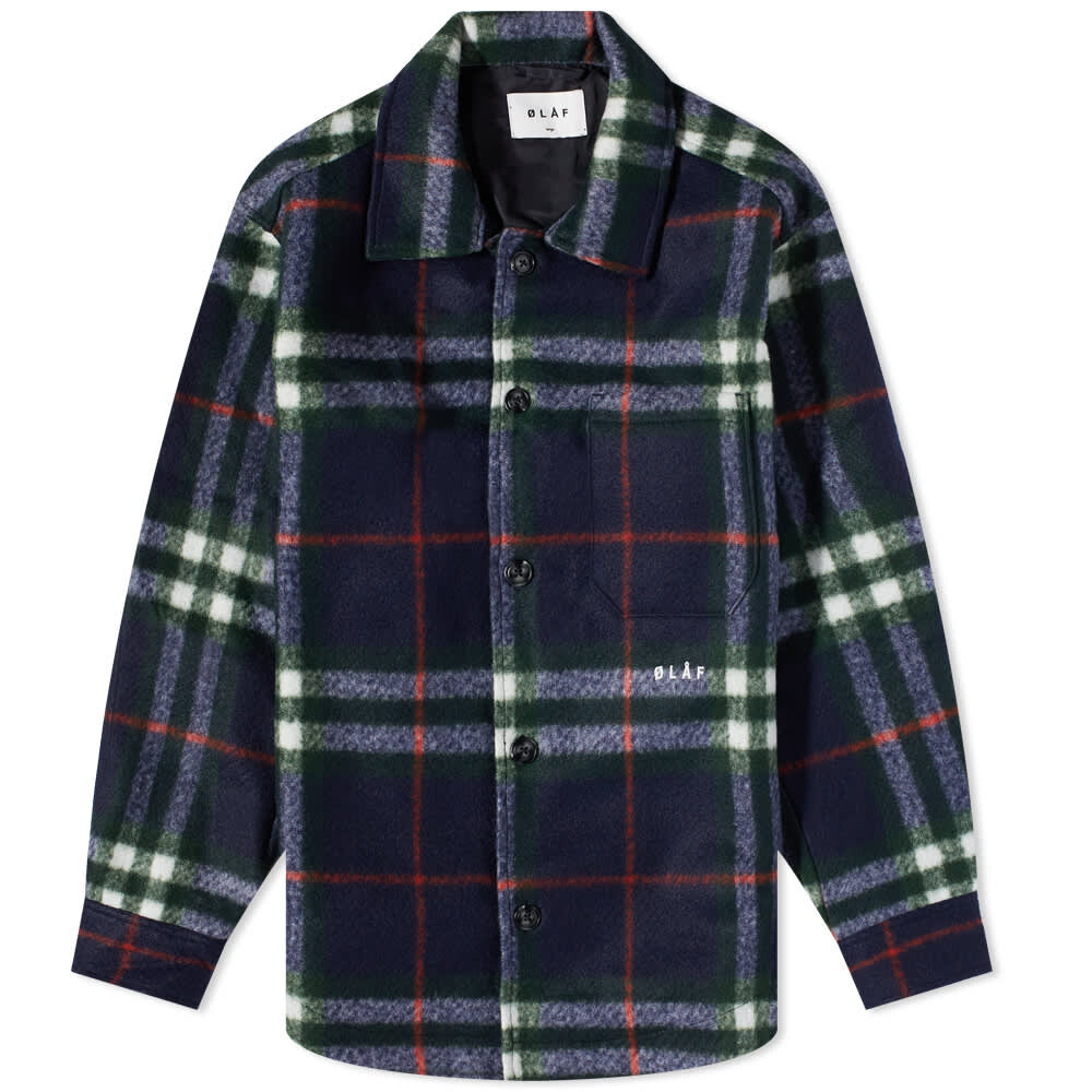 

Рубашка Olaf Hussein Wooly Plaid Overshirt