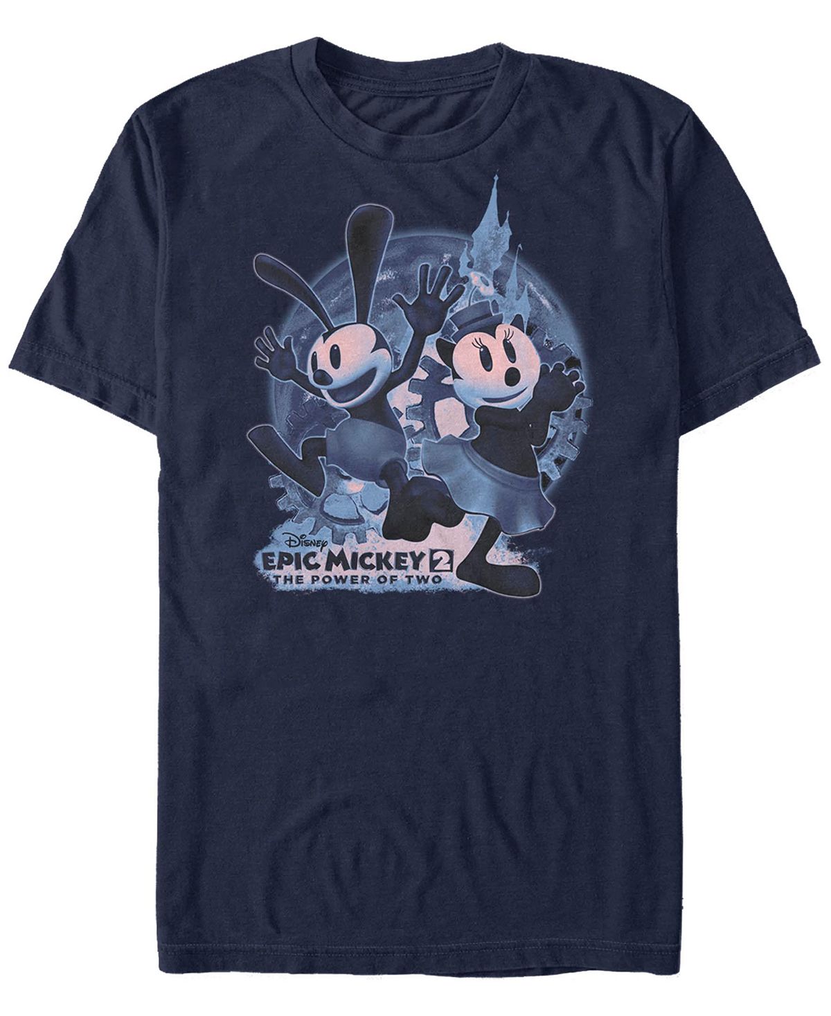 цена Мужская футболка с коротким рукавом epic mickey oswald and ortensia moon Fifth Sun, синий