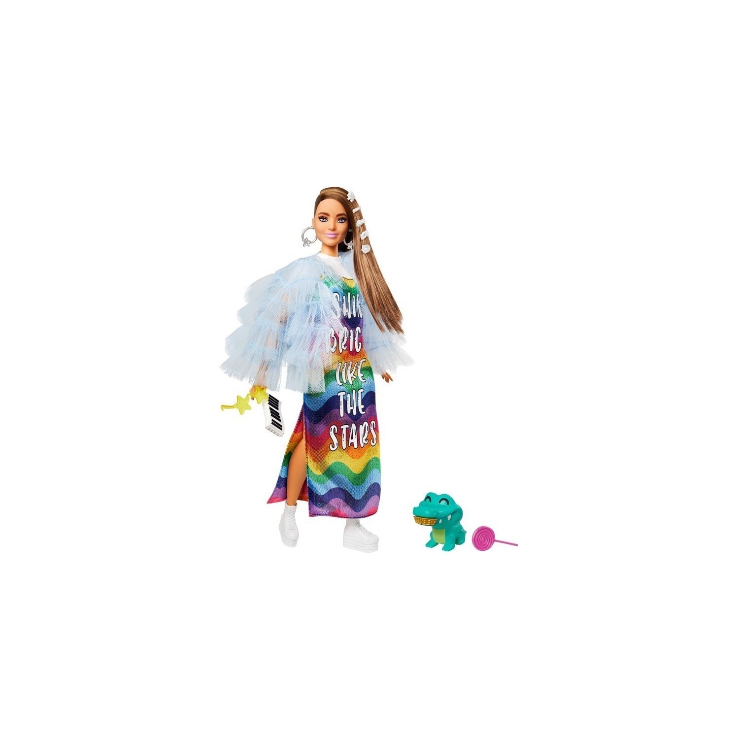 

Кукла Barbie в матовой куртке