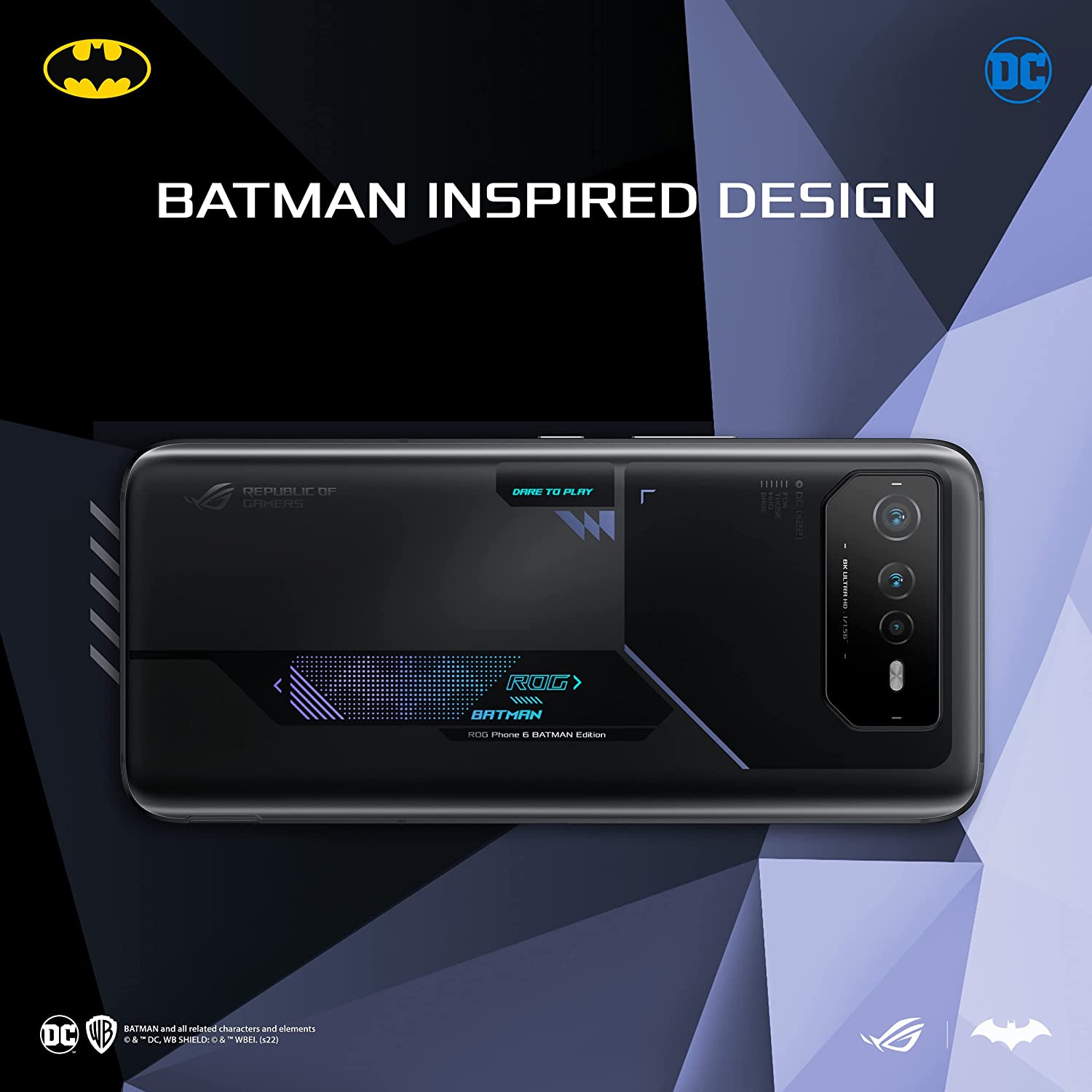 Смартфон Asus ROG Phone 6 Batman Limited Edition 12 Гб/256 Гб, черный –  купить с доставкой из-за рубежа через платформу «CDEK.Shopping»