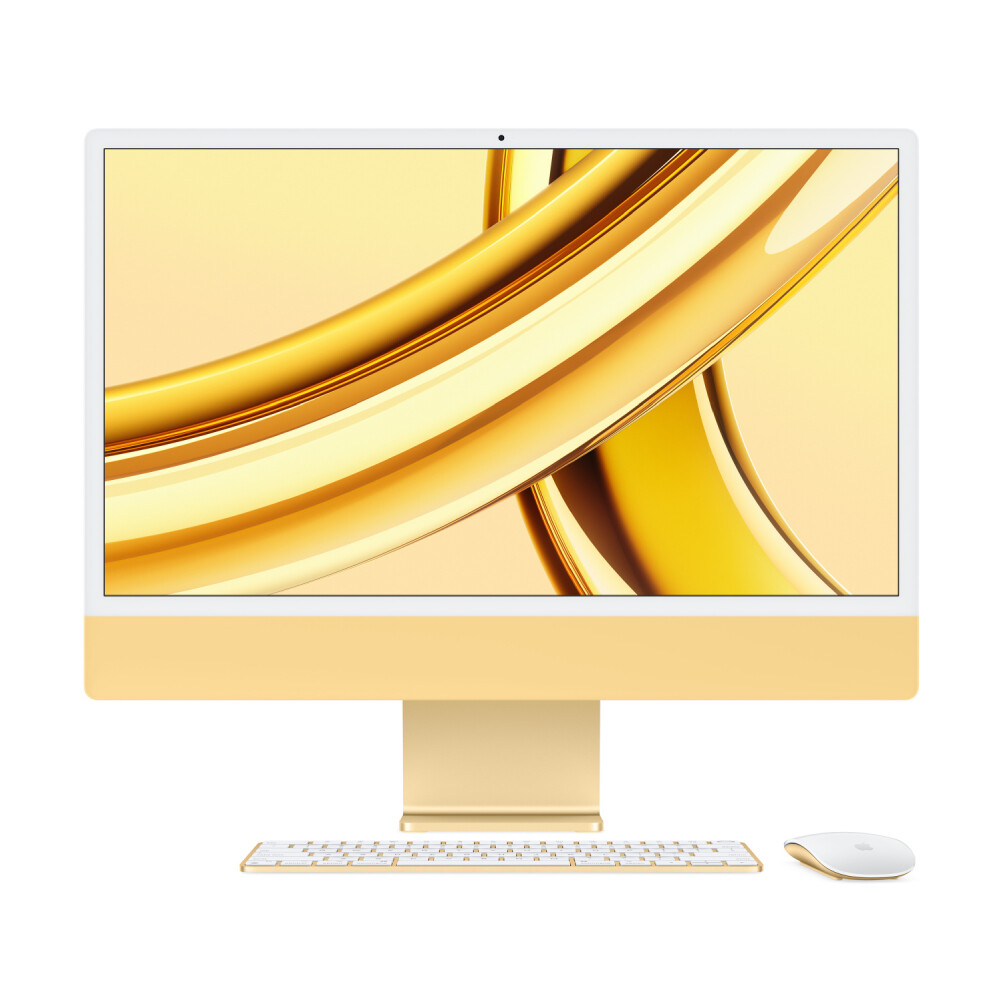 

Моноблок Apple iMac 24'' М3 (2023), 8 CPU/10 GPU, 16ГБ/1 ТБ, Gigabit Ethernet, Yellow, английская клавиатура