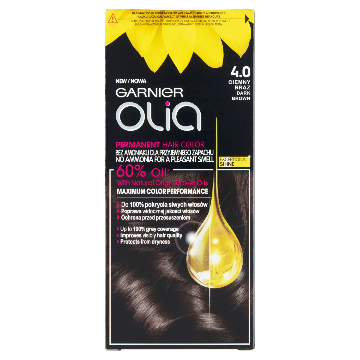 

Garnier Olia краска для волос 4.0 темно-русый, 1 упаковка