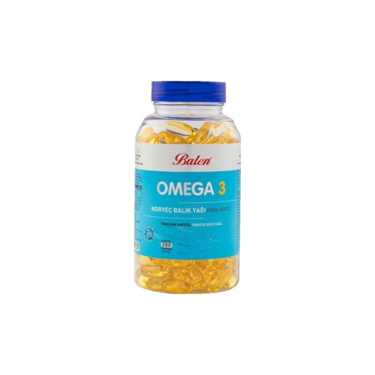 Рыбий жир Balen Omega 3, 200 капсул, 1380 мг норвежский рыбий жир balen omega 3 триглицерид 1380 мг 3 упаковки по 200 капсул