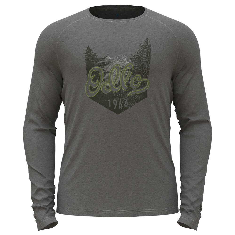 

Футболка с длинным рукавом Odlo Merino 200 Logo, серый