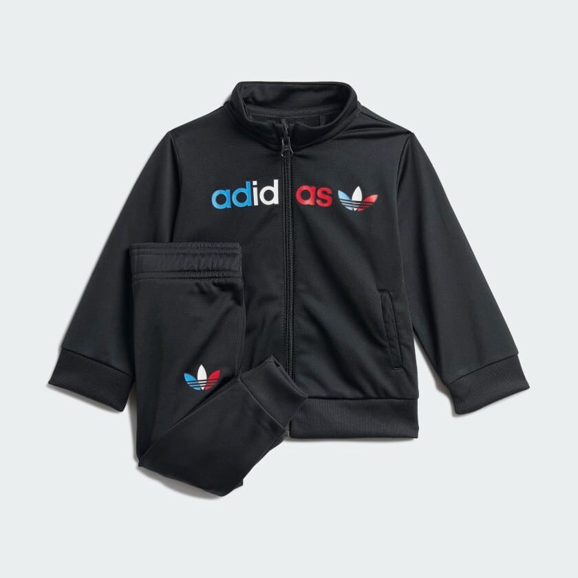 

Детский комплект Adidas Originals Adicolor Primeblue Track, 2 предмета, черный/мультиколор