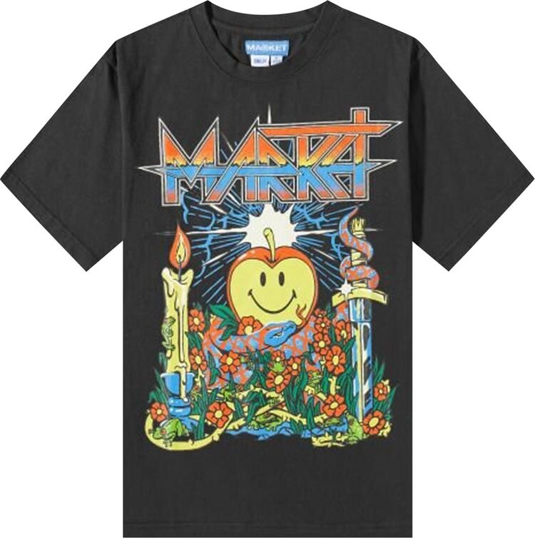 

Футболка Market Smiley Dungeons T-Shirt Vintage Black, черный
