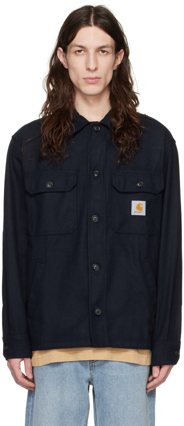 

Темно-синяя рубашка Wiston Carhartt Work In Progress
