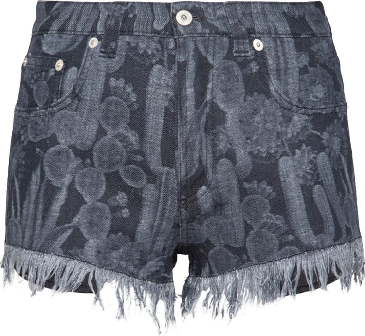 

Шорты Loewe Cactus Denim Shorts 'Black/White', черный