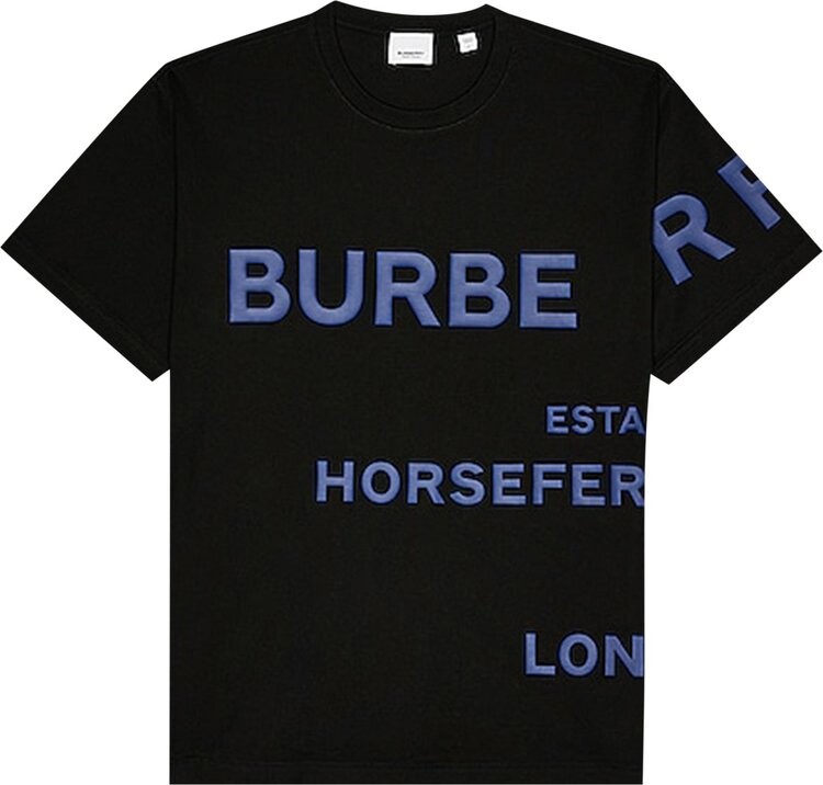 

Футболка Burberry Short-Sleeve Tee 'Black/Blue', черный