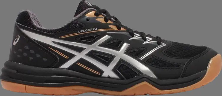 

Кроссовки upcourt 4 gs 'black pure silver' Asics, черный