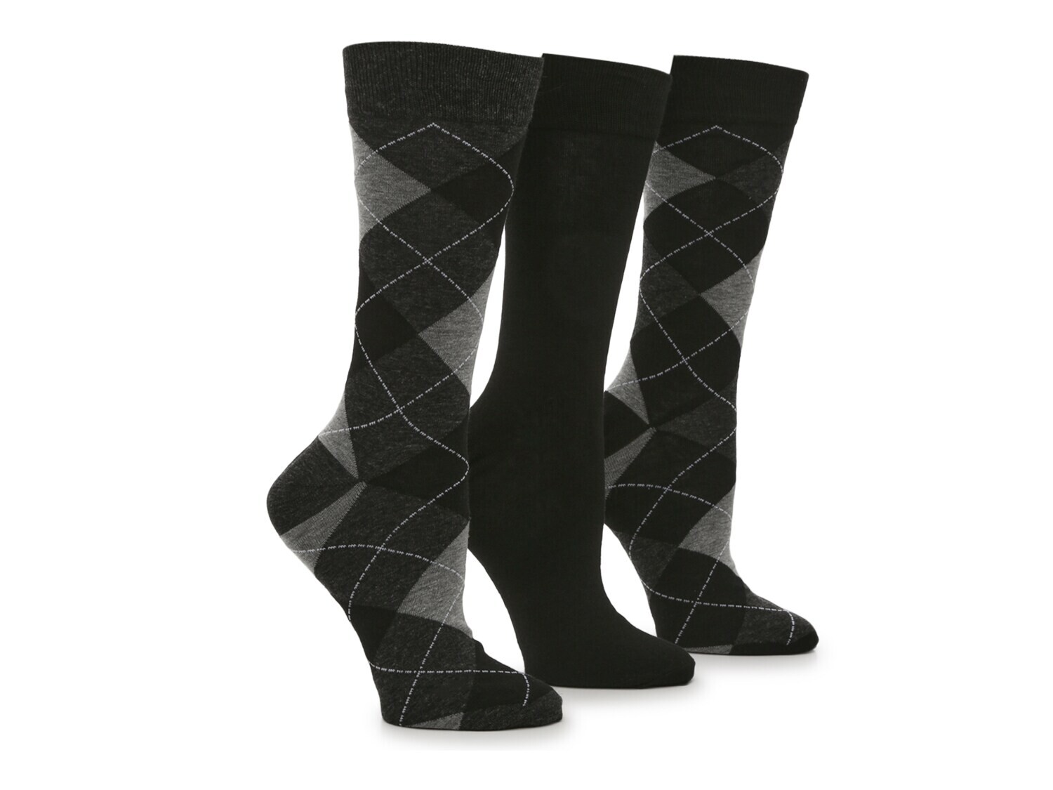 

Носки мужские Vince Camuto Argyle, 3 пары, черный