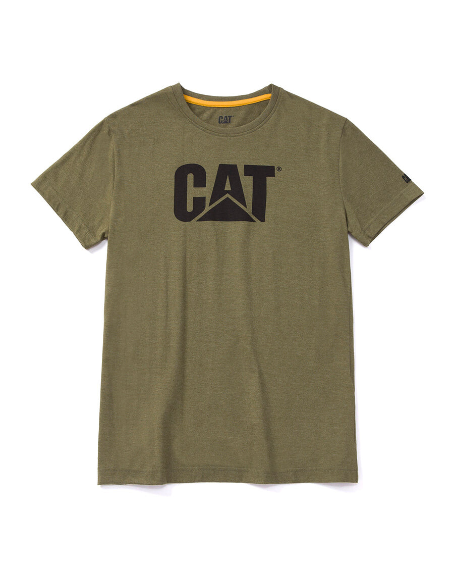 

Женская футболка с логотипом ТМ CAT, светло-болотный, Коричневый