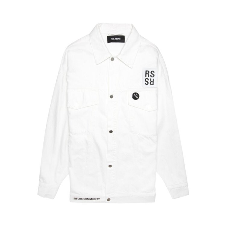 

Куртка Raf Simons Oversized Denim Jacket 'White', белый