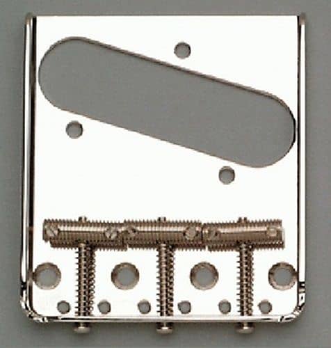 цена Подседельный мост Vintage Style 3 для Fender Telecaster - НИКЕЛЬ Allparts TB-0020-001
