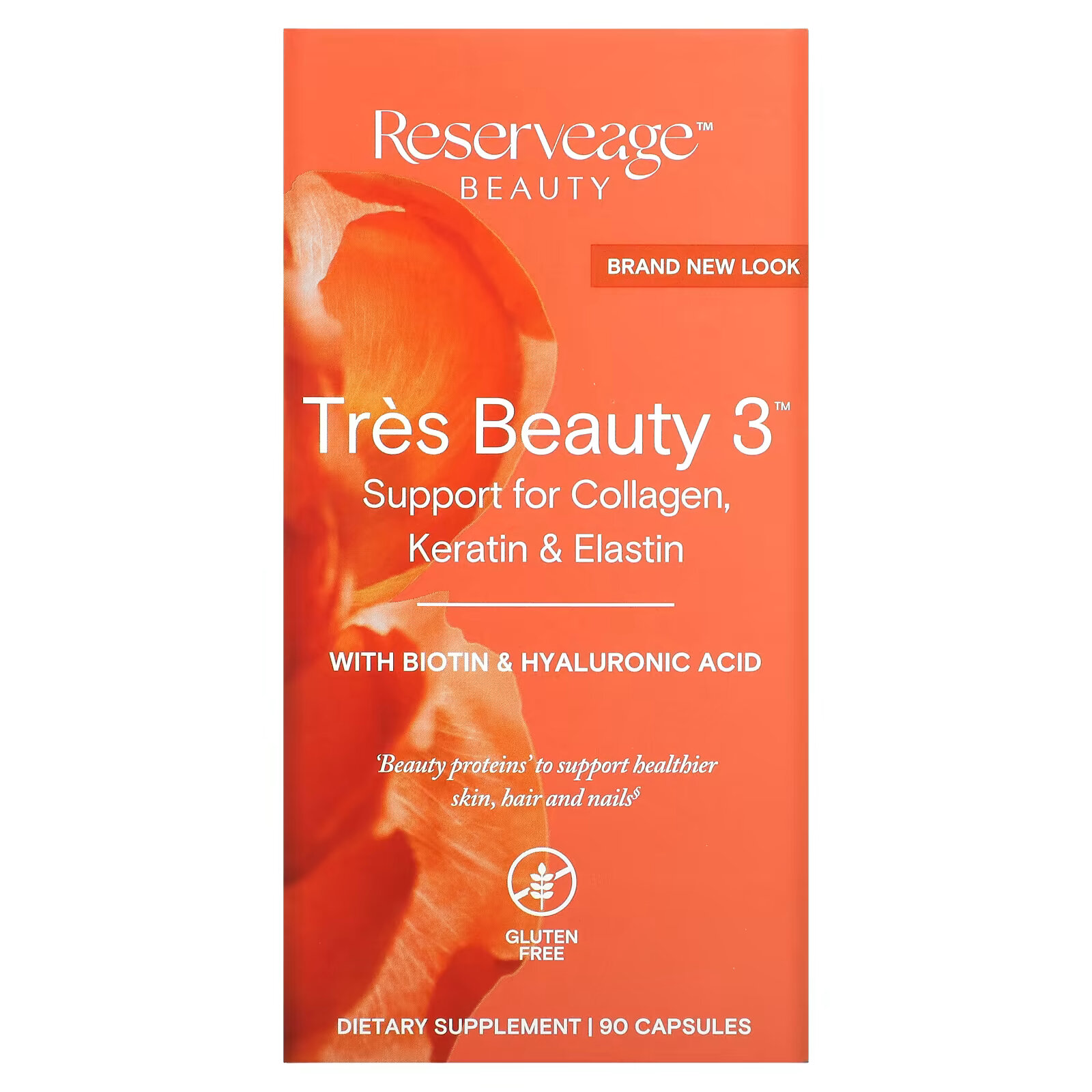 ReserveAge Nutrition, Tres Beauty 3, 90 капсул - фото