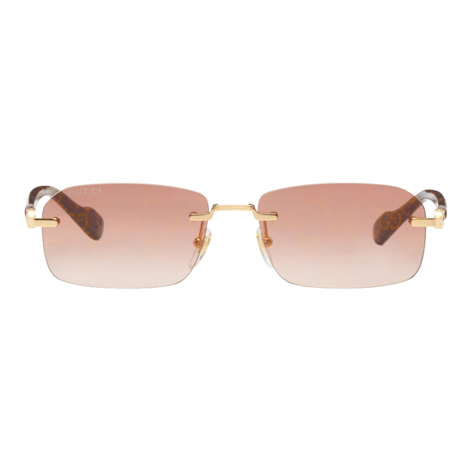 

Солнцезащитные очки Gucci Rectangular, коричневый