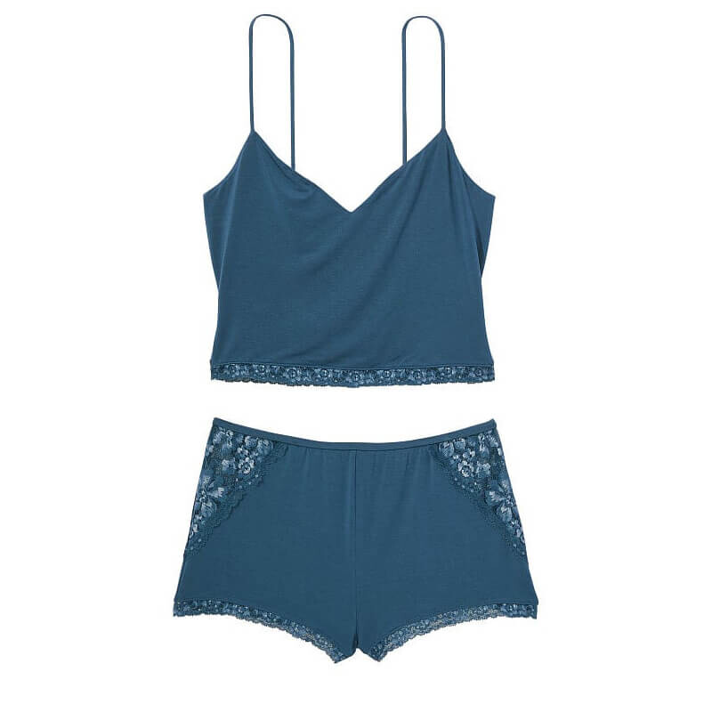 

Пижама Victoria's Secret Cropped Modal, синий
