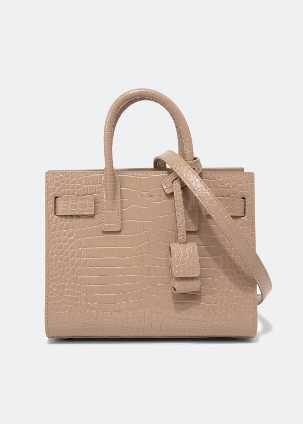 

Сумка SAINT LAURENT Nano Sac De Jour bag, бежевый