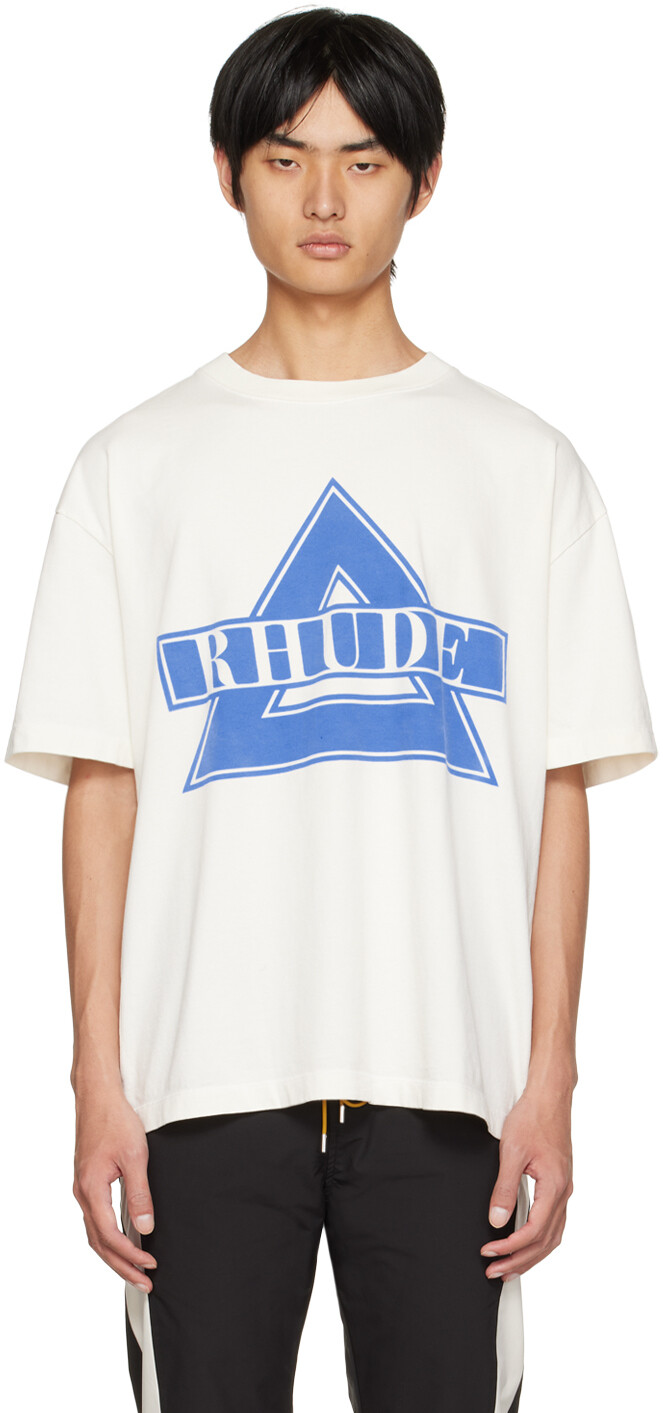 

Футболка с треугольниками Off-White Rhude, Коричневый