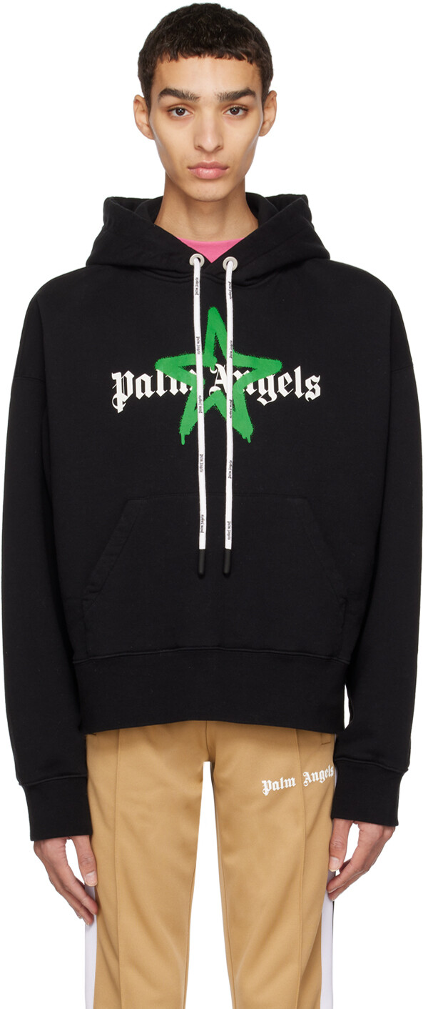

Худи с эффектом потертости Black Star Palm Angels, Черный