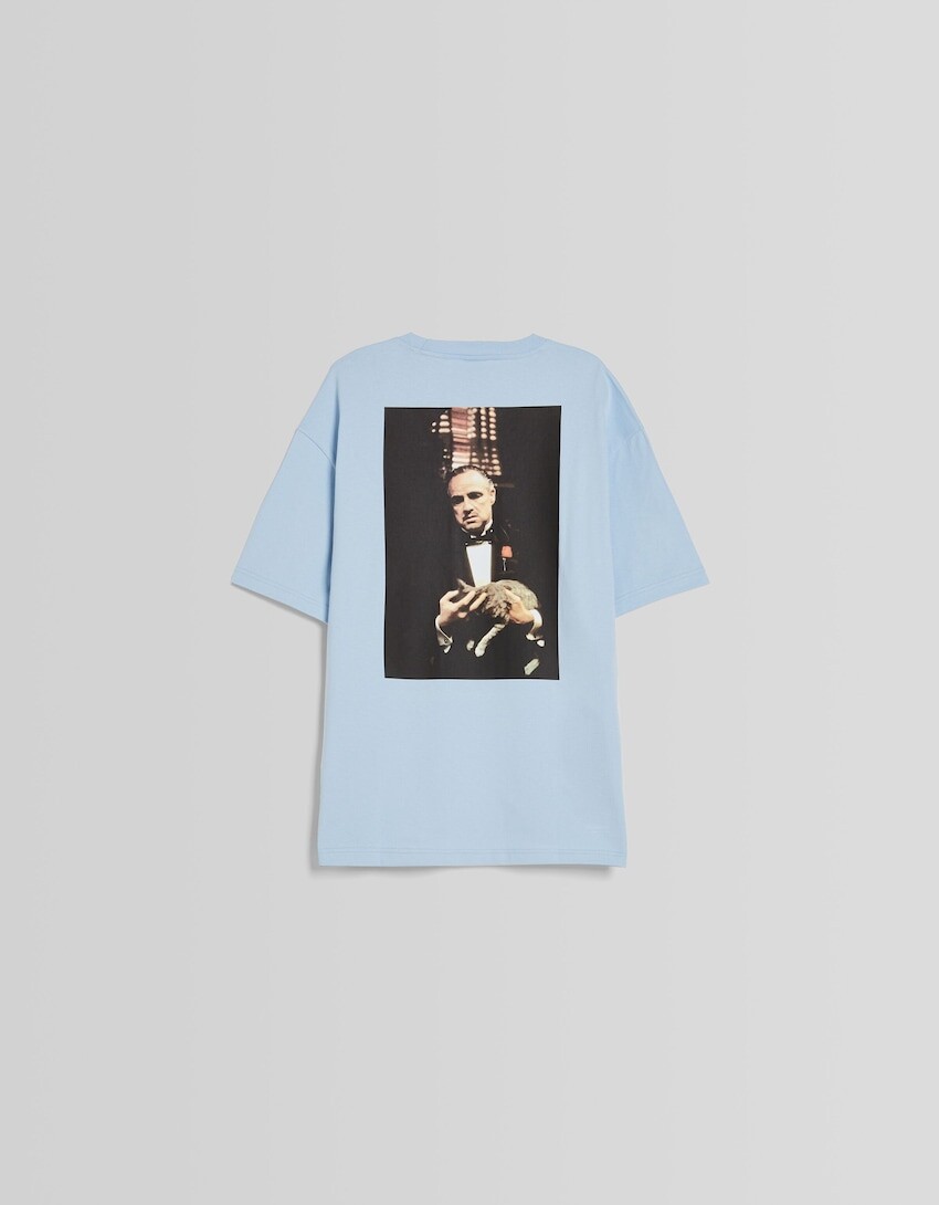

Футболка свободного кроя с короткими рукавами The Godfather, светло-синий