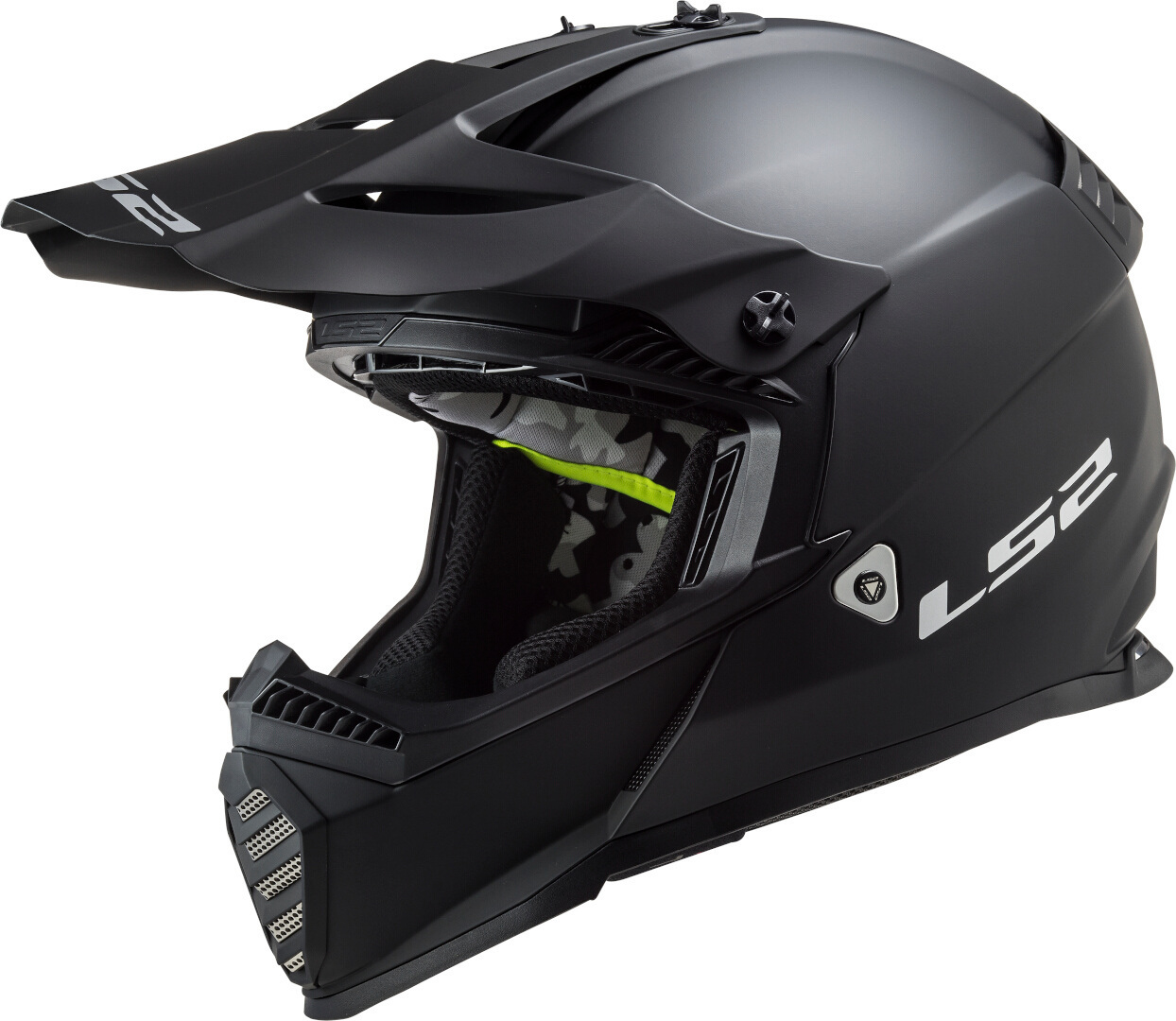 Шлем LS2 MX437 Fast Evo Solid для мотокросса