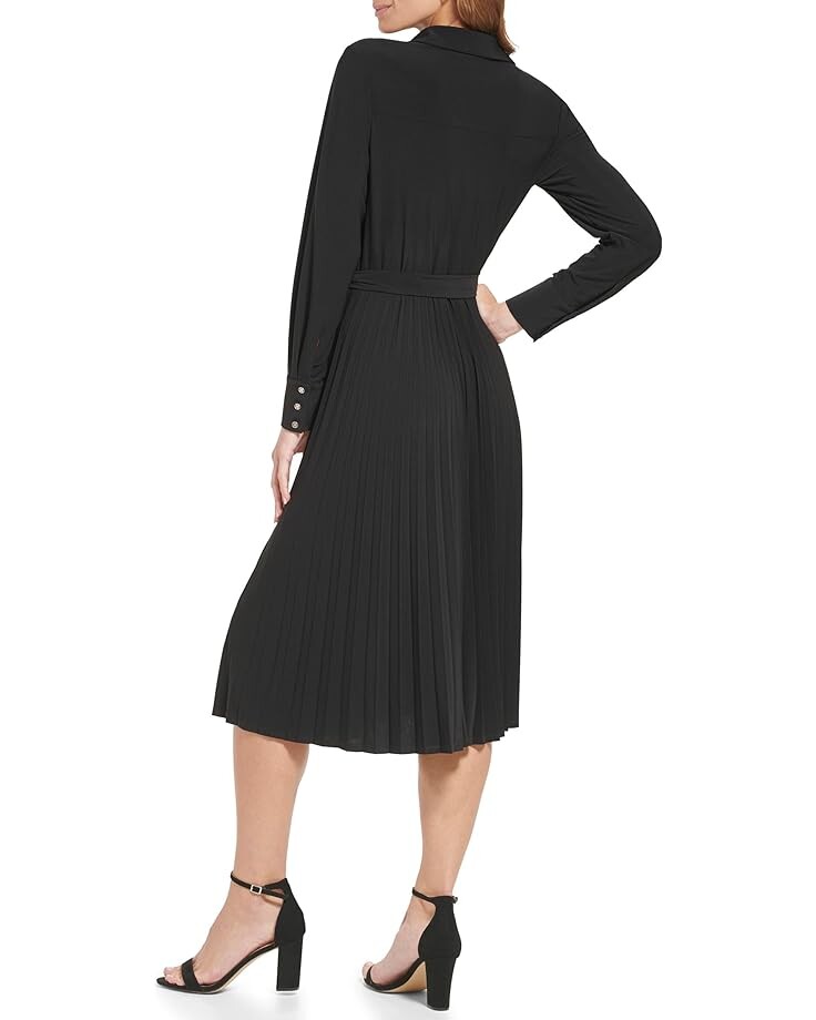 

Платье Tommy Hilfiger Pleated Shirtdress, черный
