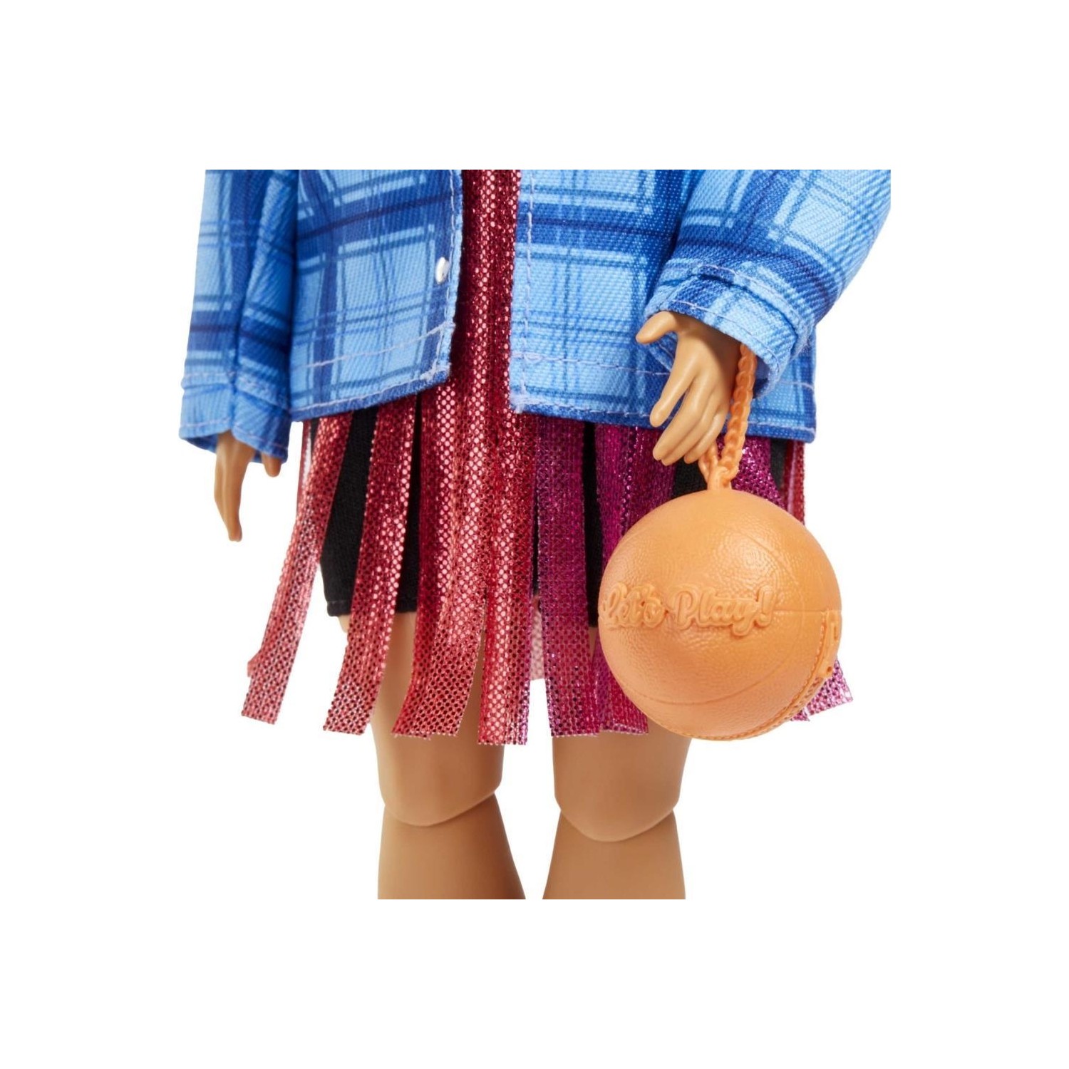 Кукла Barbie Extra Baby in Plaid Jacket, Corgi Dog HDJ46 кукла mattel barbie экстра кукла в платье баскетбольный стиль hdj46