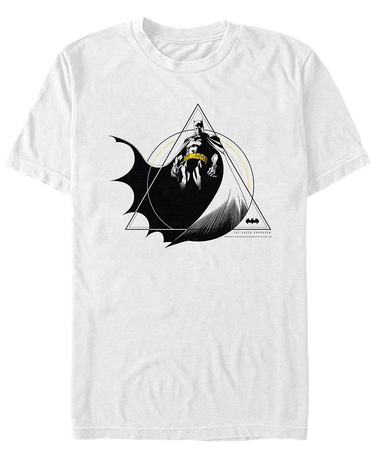 Мужская футболка с коротким рукавом batman power pose с геометрическим рисунком Fifth Sun, белый мужская футболка с коротким рукавом batman haha clown fifth sun