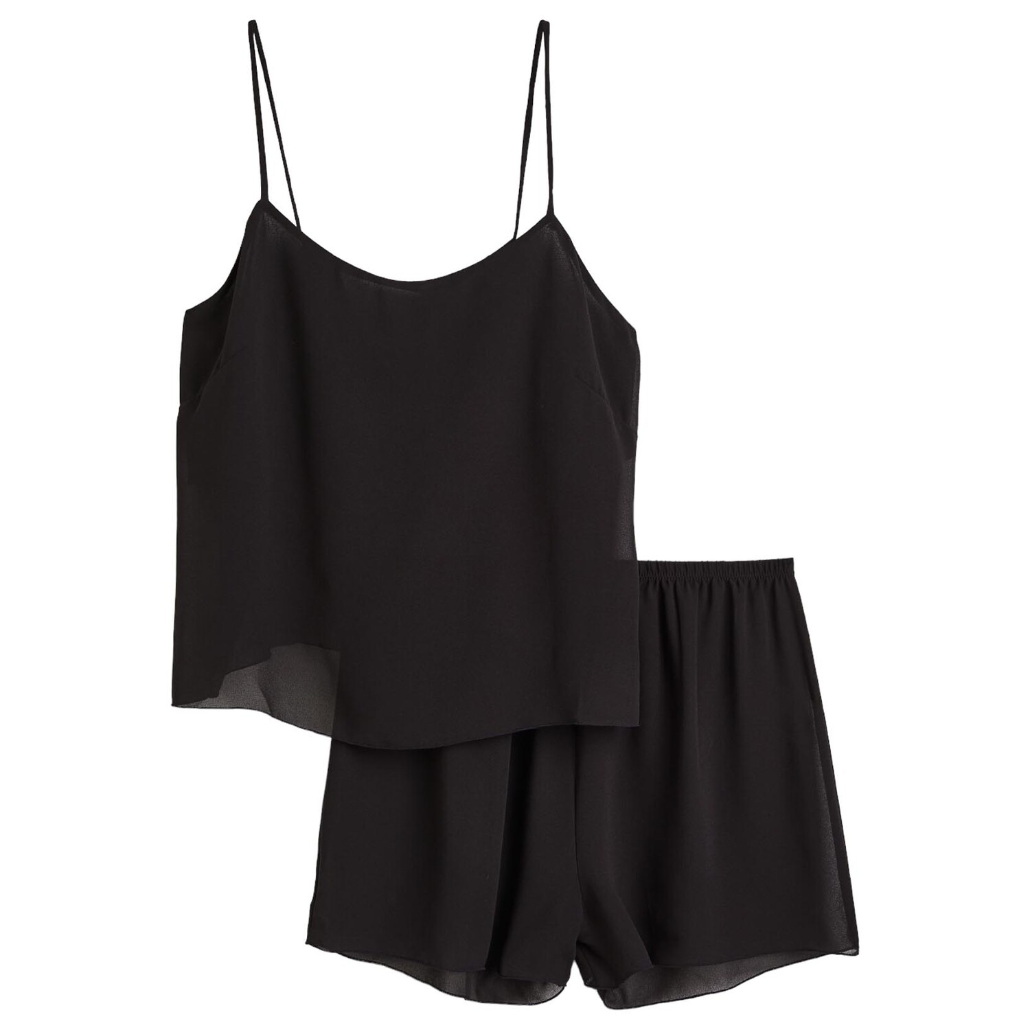 

Пижама H&M Camisole Top and Shorts, черный