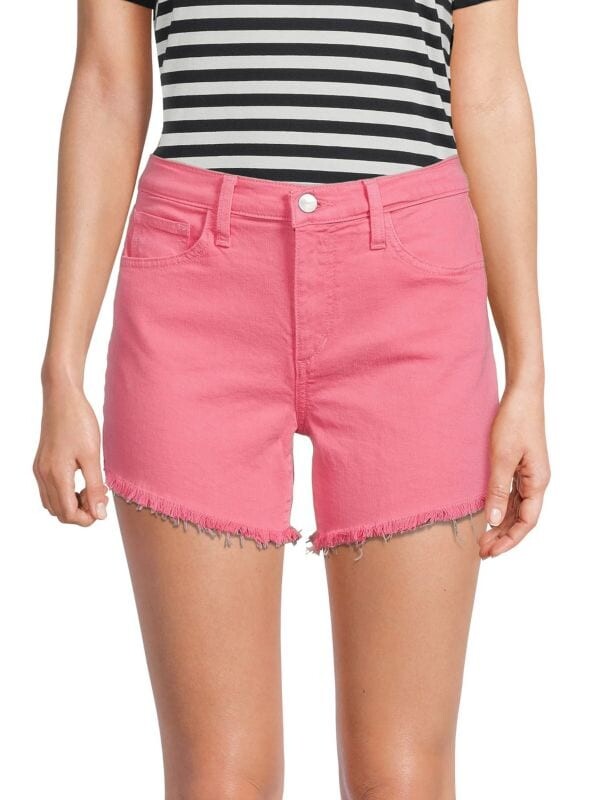 

Шорты Джинсовые Обрезанные Joe's Jeans Ozzie со средней посадкой, plumeria
