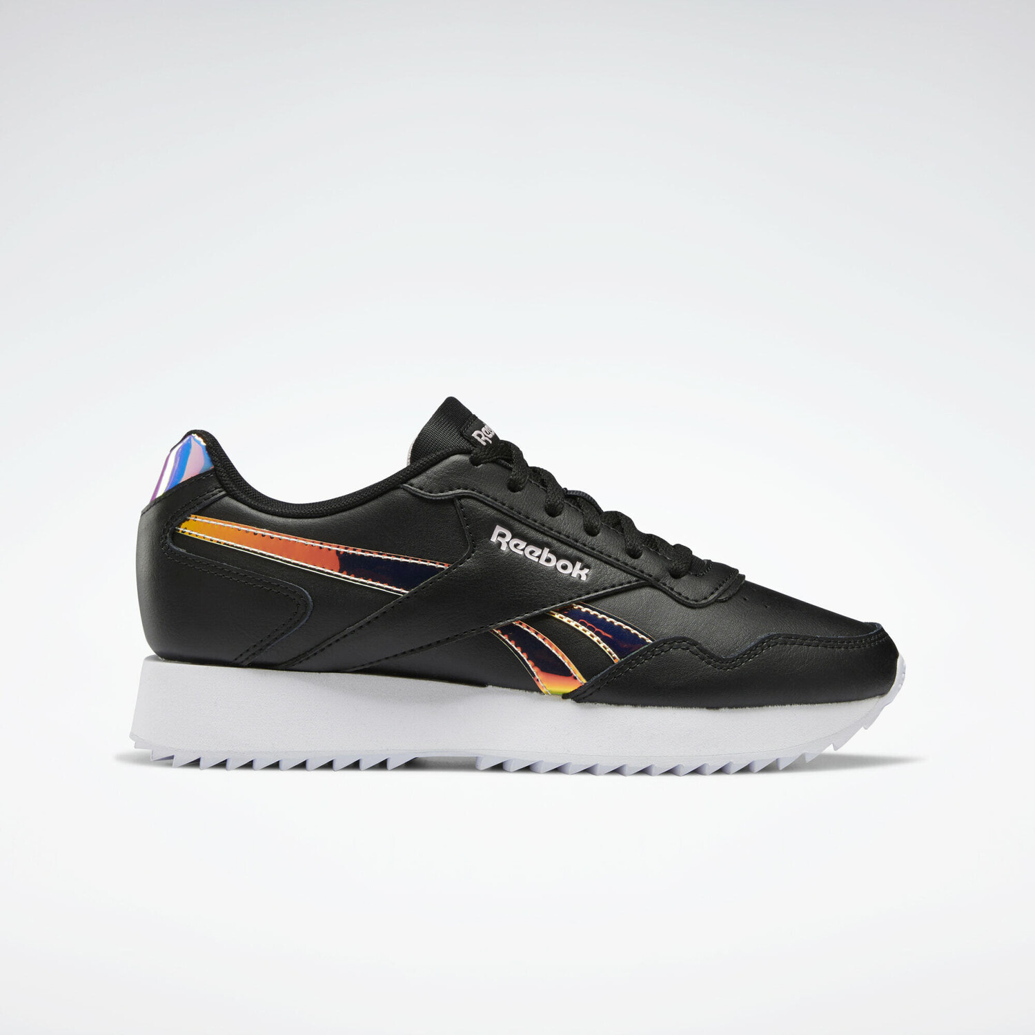 

Двойные кроссовки Reebok Royal Glide Ripple, черный/белый/серебристый