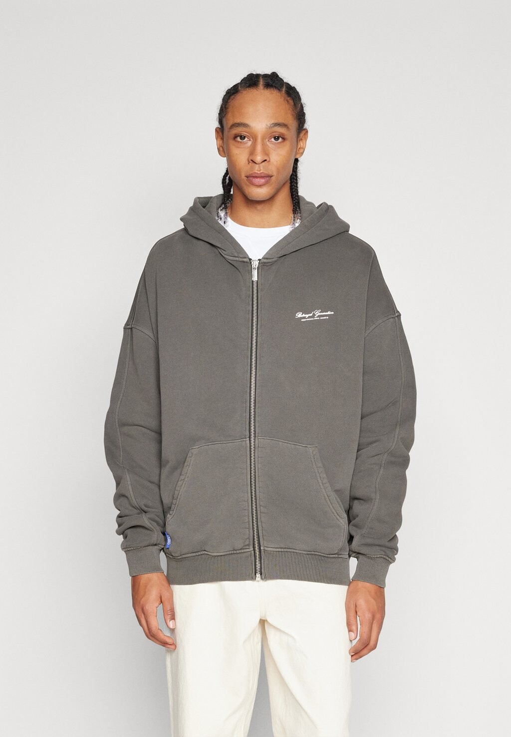 

Толстовка на молнии PEQUS BETRAYED ZIP HOODIE, серый