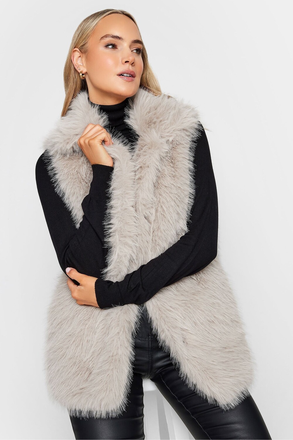 

Майка Long Tall Sally с искусственным мехом Long Tall Sally