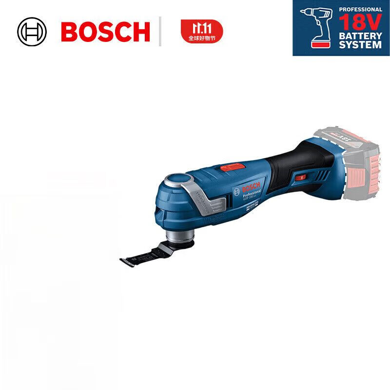 Шлифовальный станок Bosch GOP 185-Li + кейс, насадка