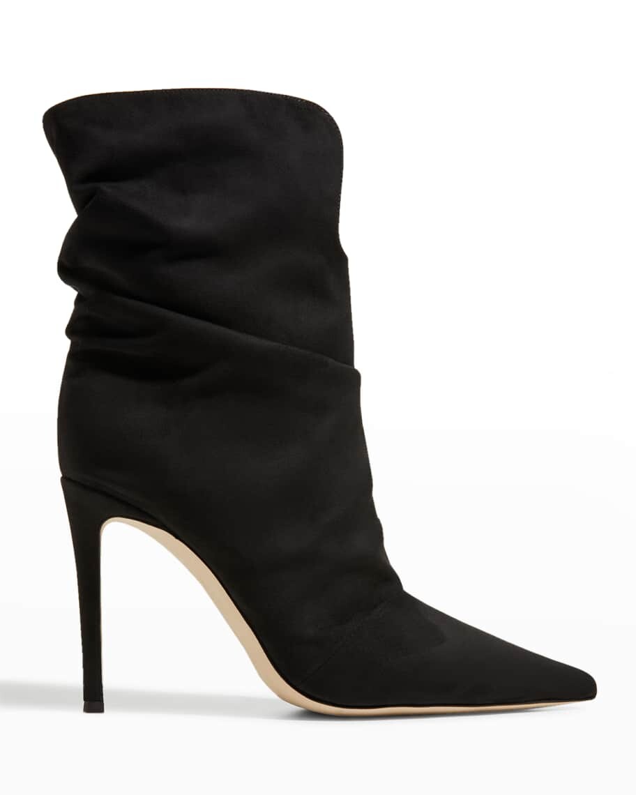 

Замшевые ботильоны на шпильке с напуском Giuseppe Zanotti