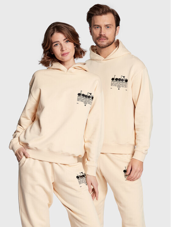 

Толстовка свободного кроя Diadora, бежевый