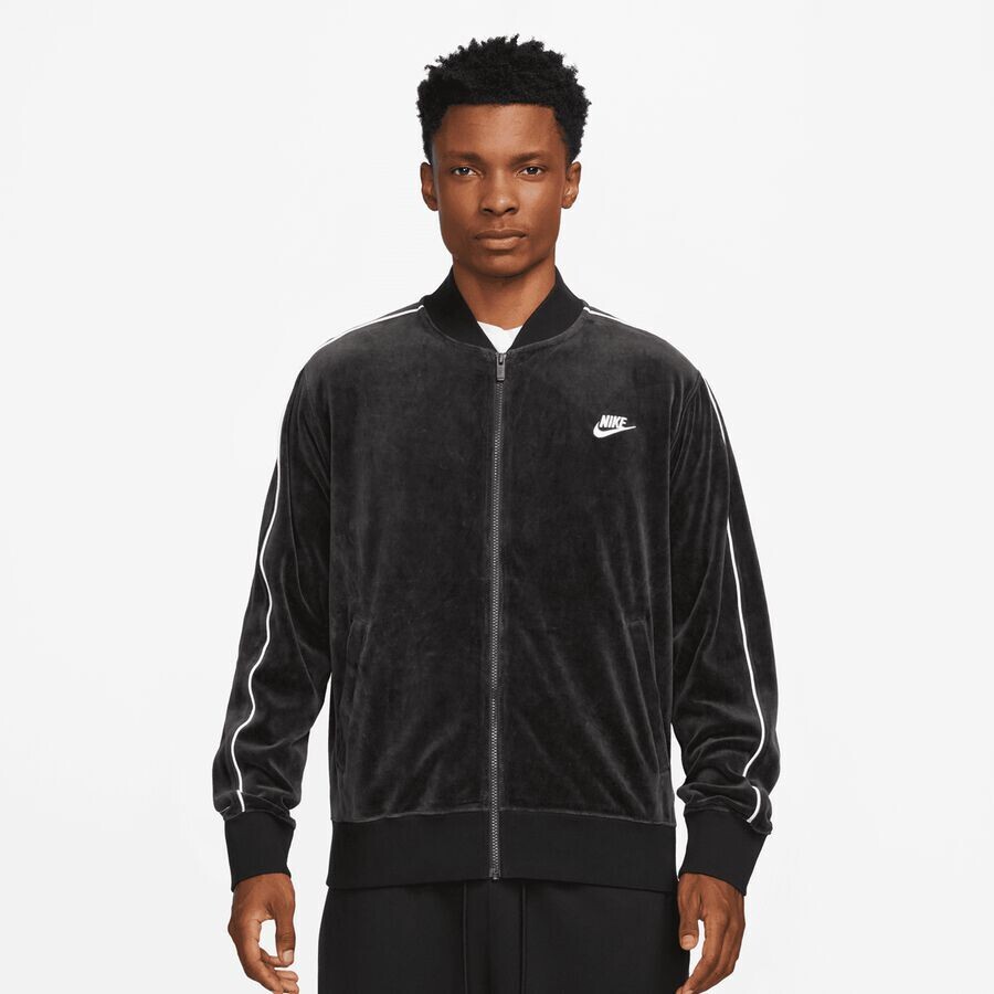 

Велюровая куртка Sportswear Club NIKE, цвет fir/fir, Черный