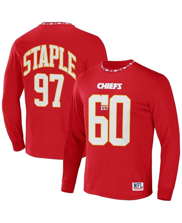 

Мужская футболка из джерси с длинными рукавами NFL X Staple Red Kansas City Chiefs Core NFL Properties, красный