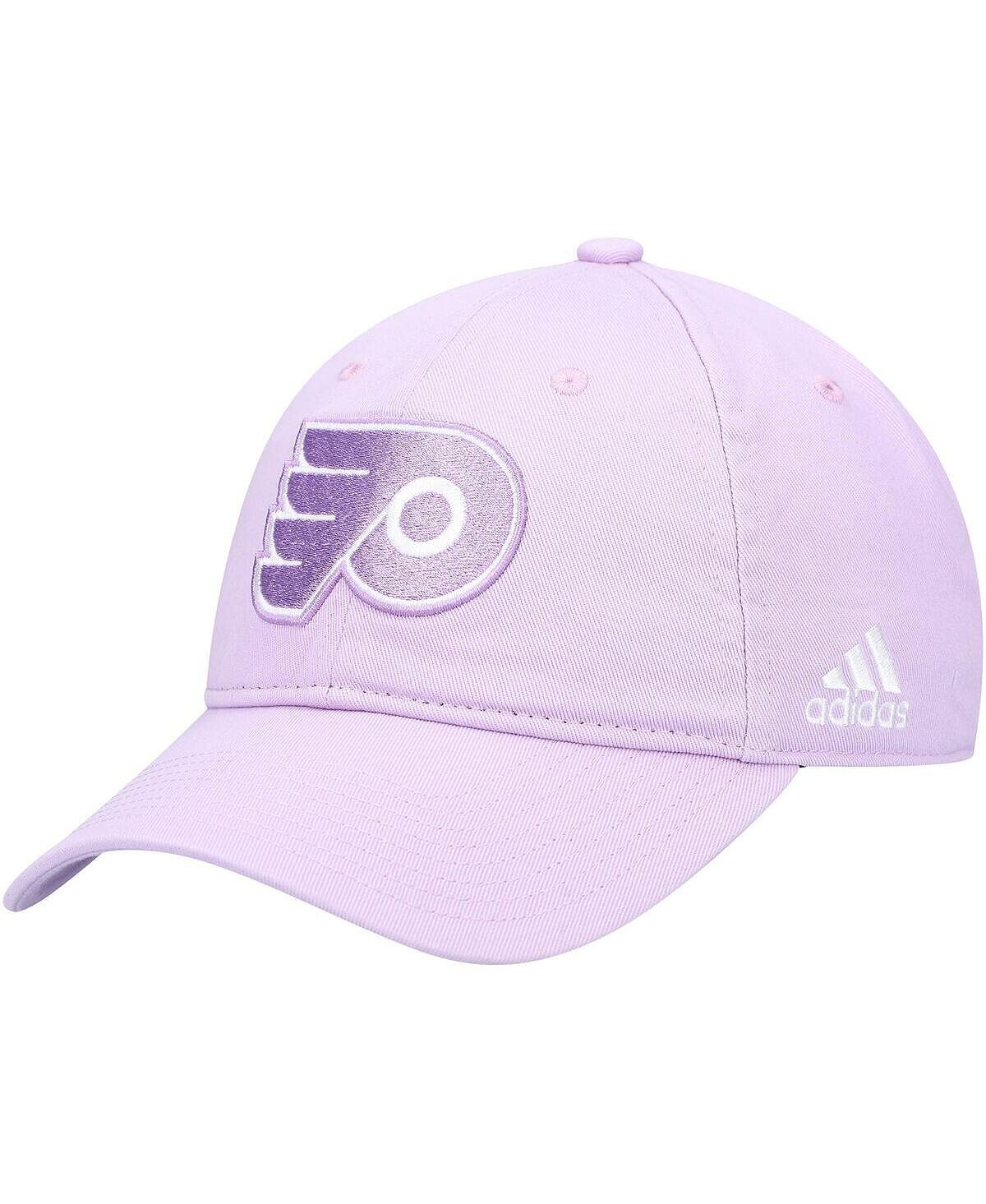 

Мужская фиолетовая регулируемая кепка Philadelphia Flyers 2021 Hockey Fights Cancer Slouch adidas