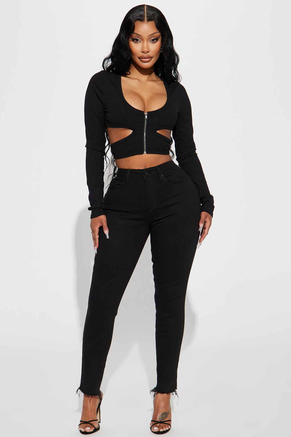 

Джинсы скинни Fashion Nova P78198CVW37, черный