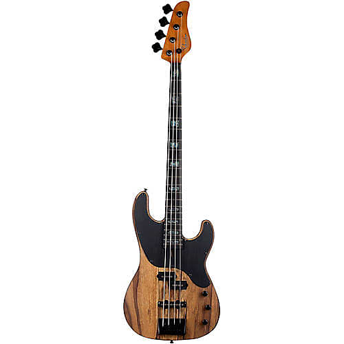 Schecter Guitar Research Model-T 4 Exotic Black Limba Electric Bass Satin Natural 2832