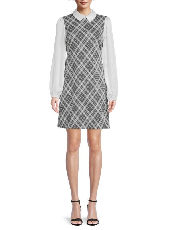 

Мини-платье в клетку Tommy Hilfiger Grey white