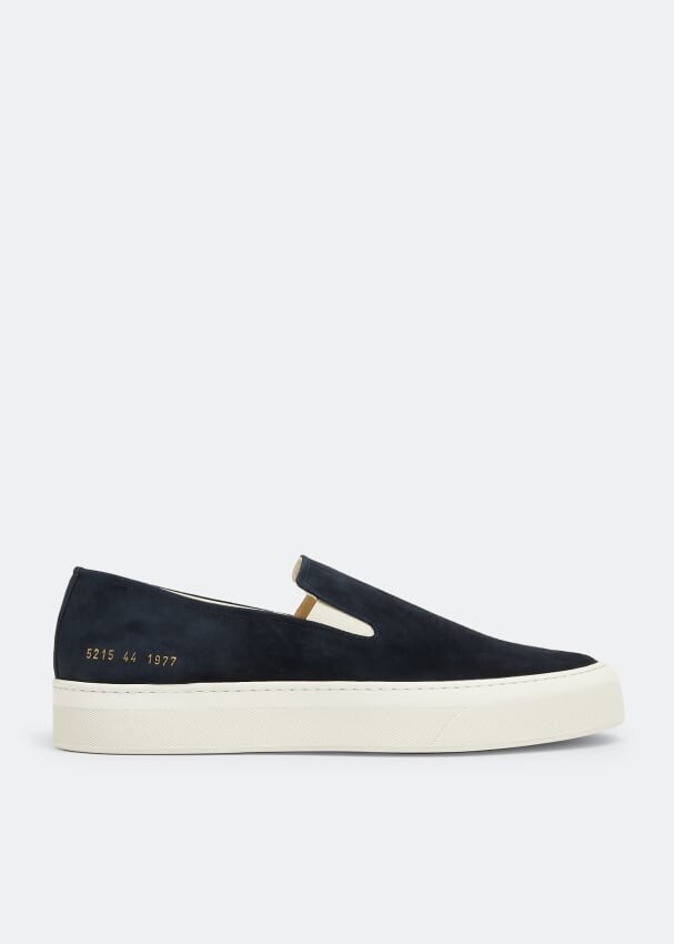 

Кроссовки COMMON PROJECTS Suede slip-on sneakers, синий