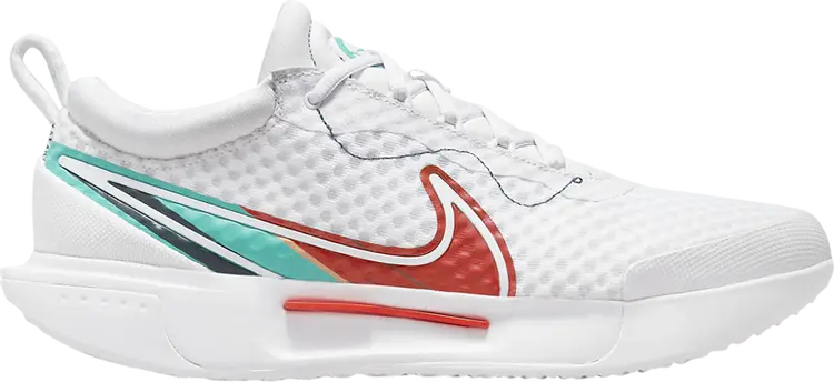 

Кроссовки Nike NikeCourt Zoom Pro 'White Washed Teal Red', белый