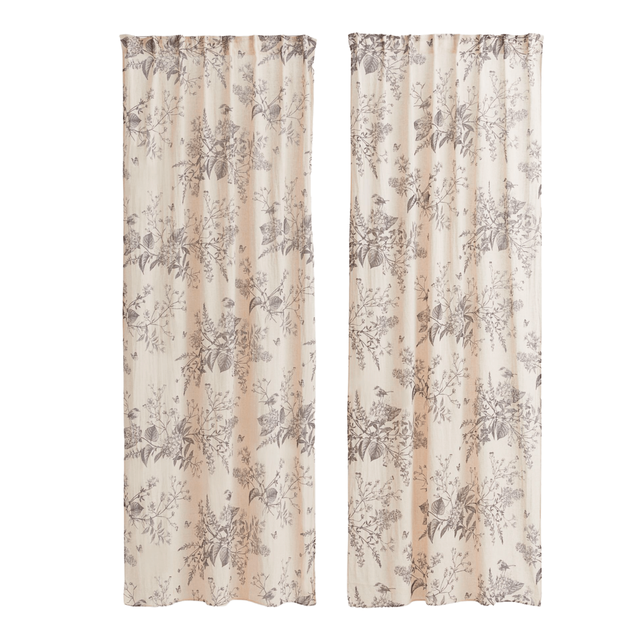 Шторы H&M Home 2-pack Multiway Patterned Linen-blend, 2 предмета,  светло-бежевый – купить с доставкой из-за рубежа через платформу  «CDEK.Shopping»