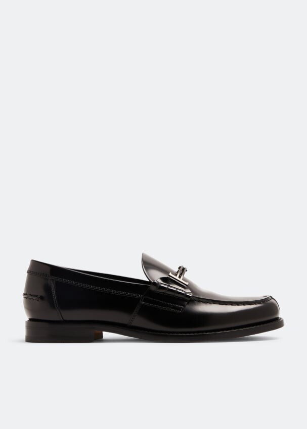

Лоферы TOD'S Formal leather loafers, черный